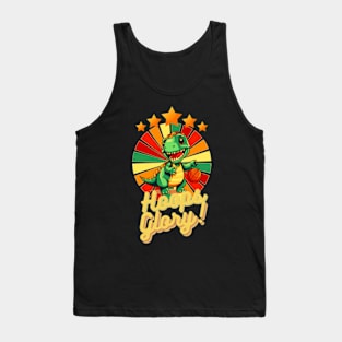 basketball dino - hoops glory retro Tank Top